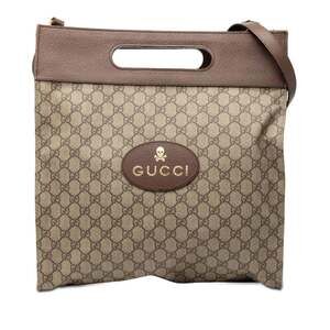 GUCCI Brown Leather Shoulder Bag